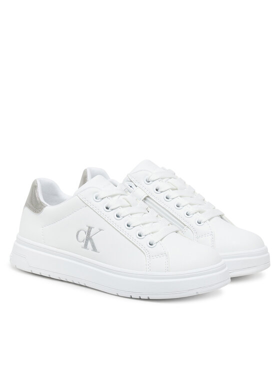 Calvin Klein Jeans Calvin Klein Jeans Laisvalaikio batai Low Cut Lace-Up Sneaker V3A9-82013-1355 M Balta