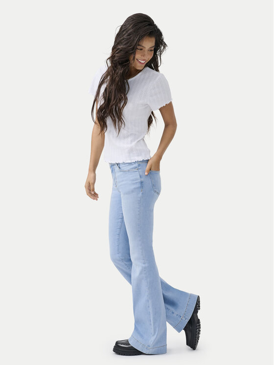 ONLY ONLY Džínsy Onlblush 15358364 Svetlo modrá Flare Fit