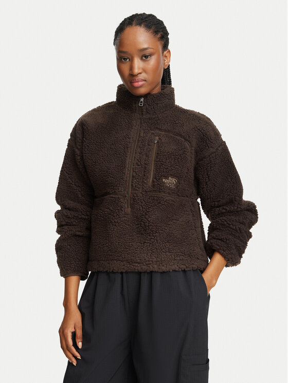 The North Face The North Face Fliso džemperis Extreme Pile 2 NF0A8KQZ Tamsiai ruda Relaxed Fit