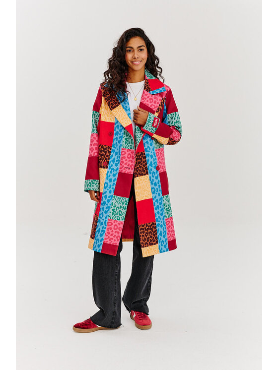 NAOKO NAOKO Kabát Urban Roar Barevná Regular Fit