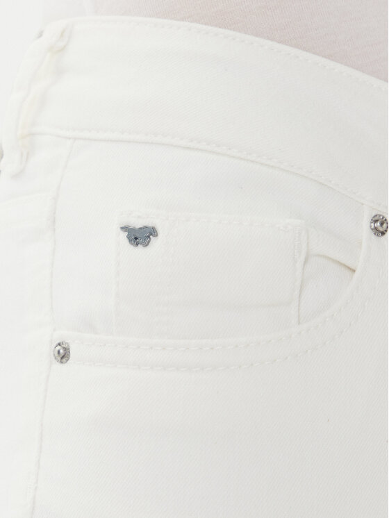 Mustang Mustang Jeansy Shelby 1016183 Biały Skinny Fit