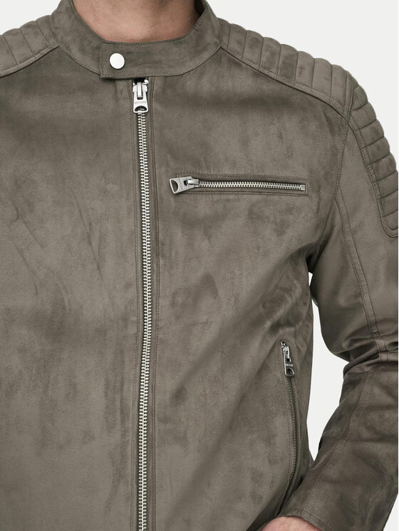 Only & Sons Only & Sons Dirbtinės odos striukė Gus 22029650 Smėlio Regular Fit