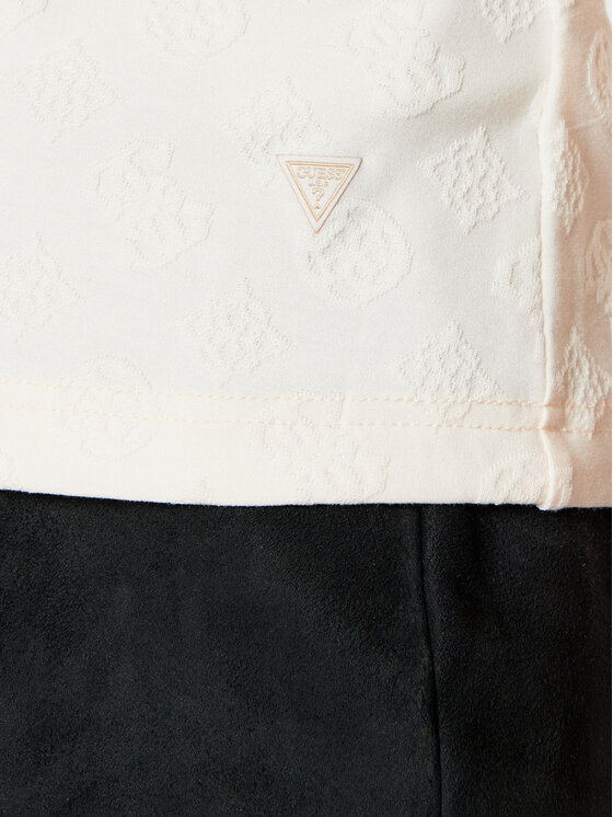 Guess Guess T-Shirt V5RI02 KCLG2 Écru Regular Fit