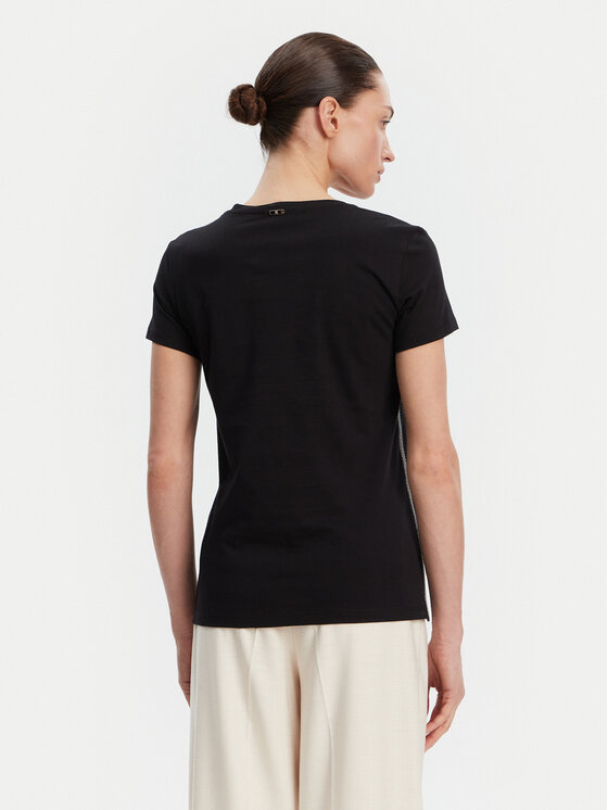 Fracomina Fracomina Tricou FS25ST3002J400G5 Negru Regular Fit