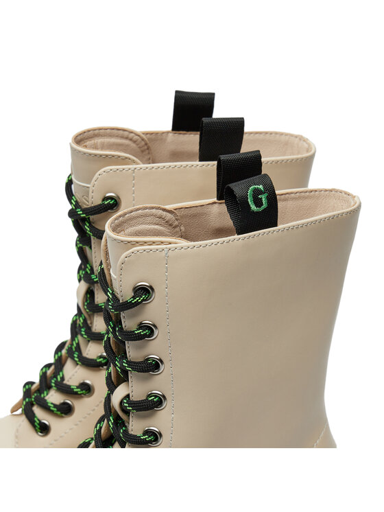 Guess Guess Туристически oбувки Joya FL7JYA LEA10 Екрю