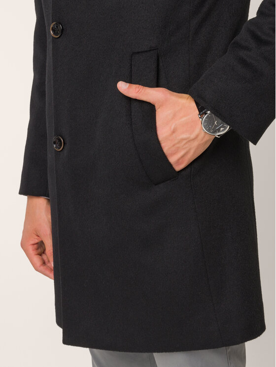 Pierre Cardin Pierre Cardin Вълнено палто 69530/000/4532 Тъмносин Regular Fit