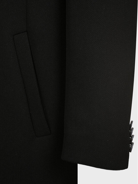 Evenemen Evenemen Płaszcz zimowy VISTA Czarny Slim Fit