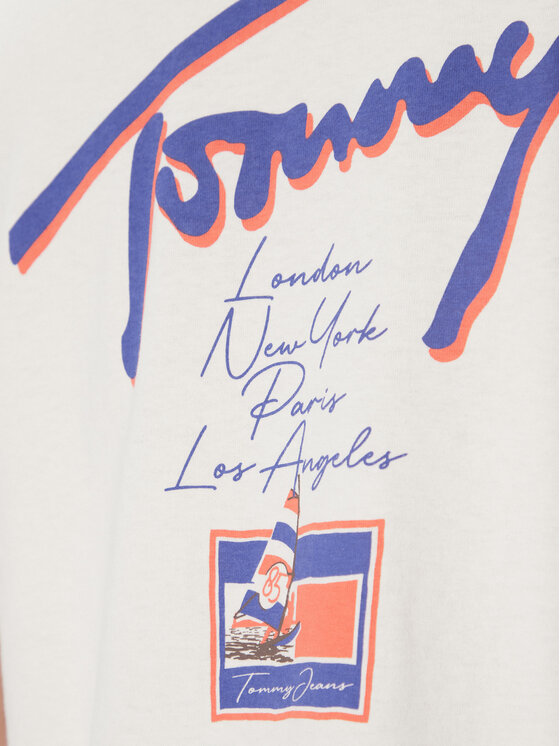 Tommy Jeans Tommy Jeans T-shirt Faded Graphic DM0DM20768 Bijela Relaxed Fit