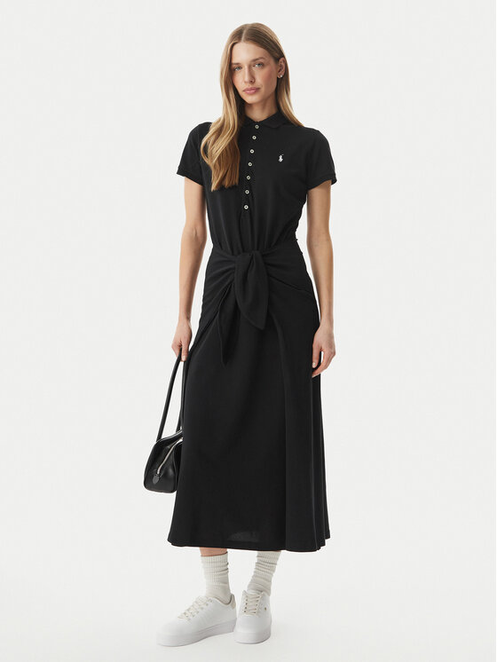 Polo Ralph Lauren Polo Ralph Lauren Φόρεμα καθημερινό 211A12906002 Μαύρο Regular Fit