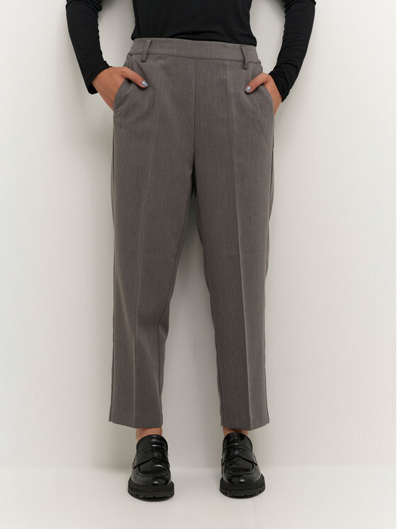 Kaffe Kaffe Pantaloni di tessuto Sakura 10506127 Grigio Relaxed Fit