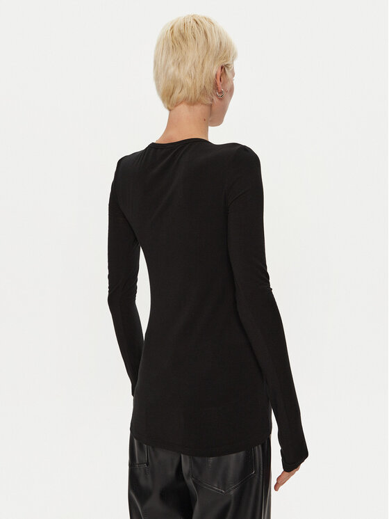 PINKO PINKO Bluzka Mulan 102056 A24I Czarny Regular Fit