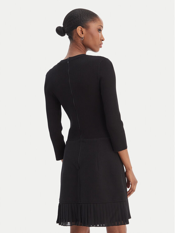 Morgan Morgan Úpletové šaty 261-RANOS Černá Slim Fit