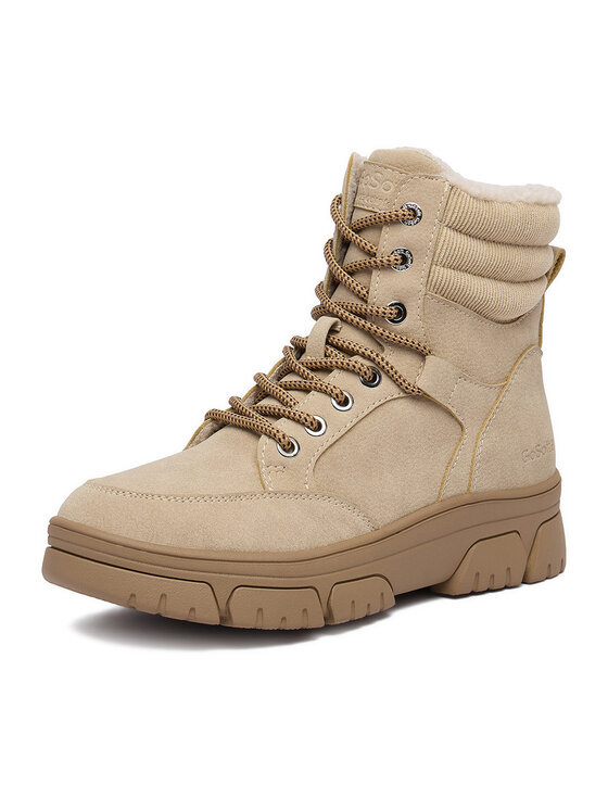Go Soft Go Soft Schnürschuhe CEO-WS6800-01 Beige