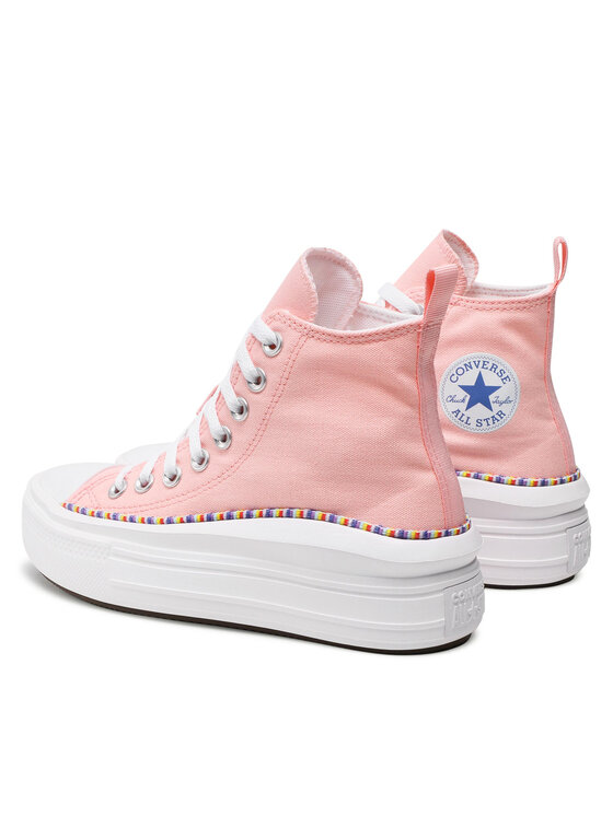 Converse Converse Trampki Chuck Taylor All Star Move Hi 272853C Różowy