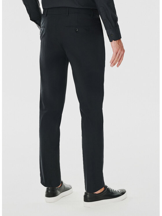 Pako Lorente Pako Lorente Spodnie garniturowe P24WF-6G-001 Czarny Super Slim Fit