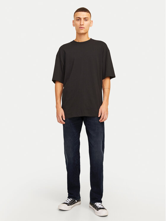 Jack&Jones Jack&Jones Jeans hlače Chris 12259169 Mornarsko modra Relaxed Fit