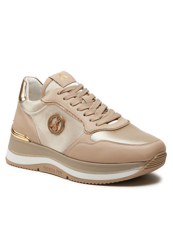 Patrizia Pepe Patrizia Pepe Sneakersy PJ268.02 Béžová