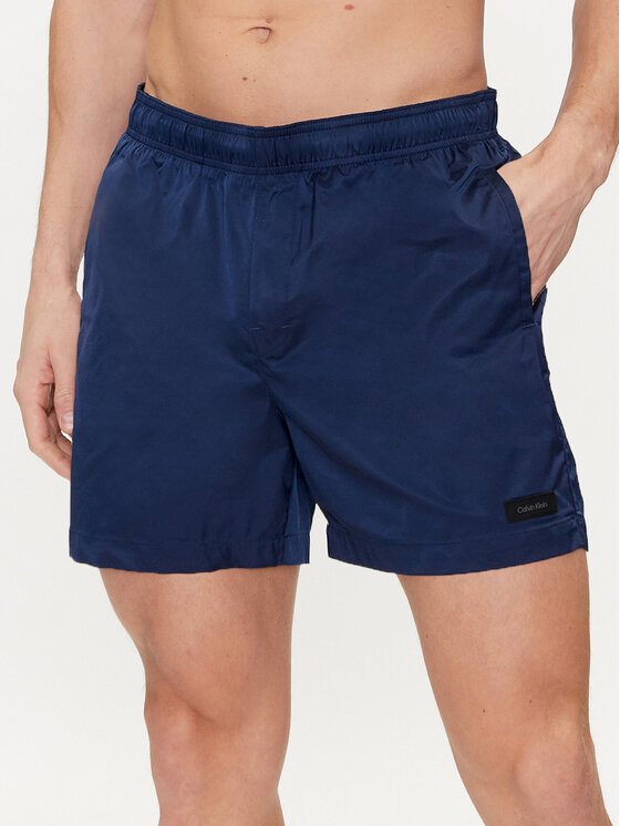 Calvin Klein Swimwear Calvin Klein Swimwear Plavecké šortky KM0KM00939 Tmavomodrá Regular Fit
