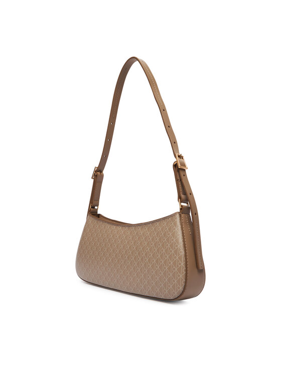 Calvin Klein Calvin Klein Geantă Emblem Aop Small Shoulder Bag LV04F3324G Bej