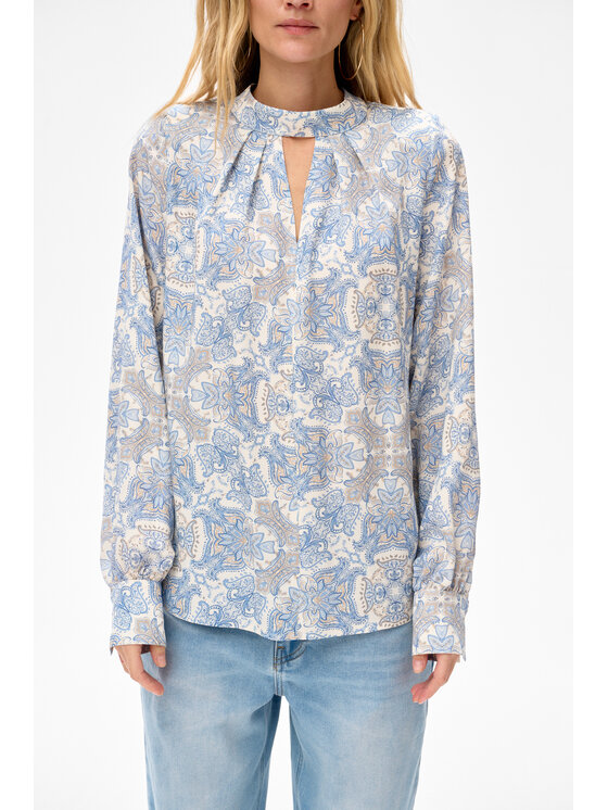 blue shadow blue shadow Bluzka Ika Niebieski Regular Fit