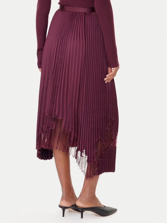 BOSS BOSS Faltenrock Velacey 50546594 Violett Regular Fit