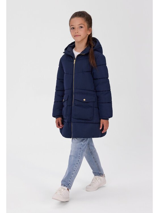 minoti minoti Kurtka zimowa 32COAT150 Granatowy Longline Fit