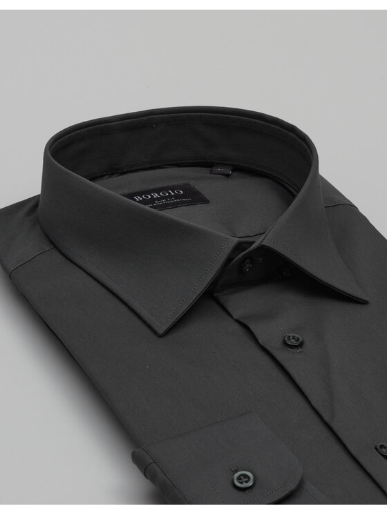 Borgio Borgio Koszula MORTARA_Z Zielony Slim Fit