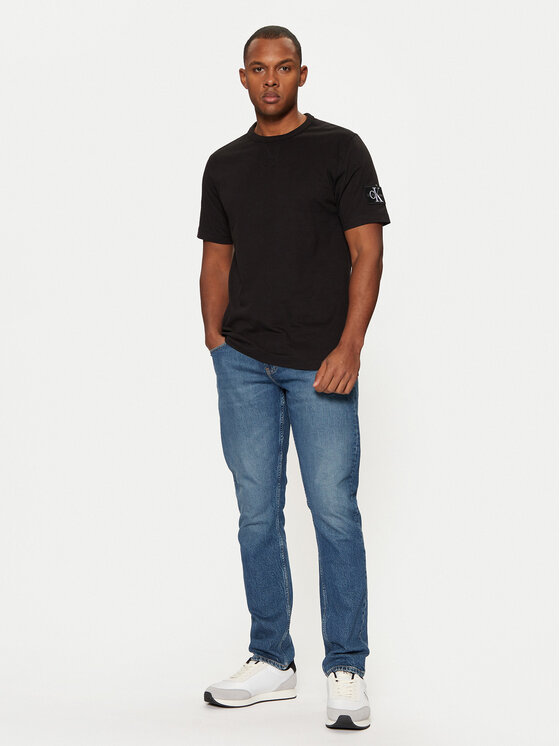 Calvin Klein Jeans Calvin Klein Jeans Marškinėliai J30J323484 Juoda Regular Fit