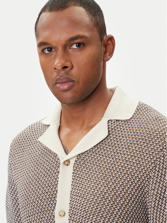 BOSS BOSS Kardigan C-Iconico 50543163 Bež Relaxed Fit