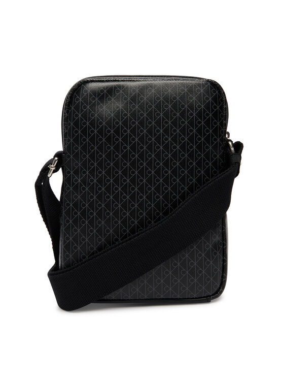 Calvin Klein Calvin Klein Ľadvinka Emblem Aop Coated Slim Reporter LV04D3334G Čierna