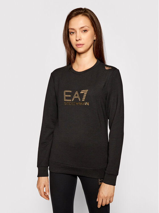 EA7 Emporio Armani Mikina 8NTM45 TJ9RZ 1200 Čierna Regular Fit