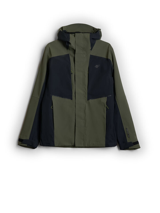 4F 4F Kurtka wielofunkcyjna BETWEEN LAYERS Khaki Regular Fit