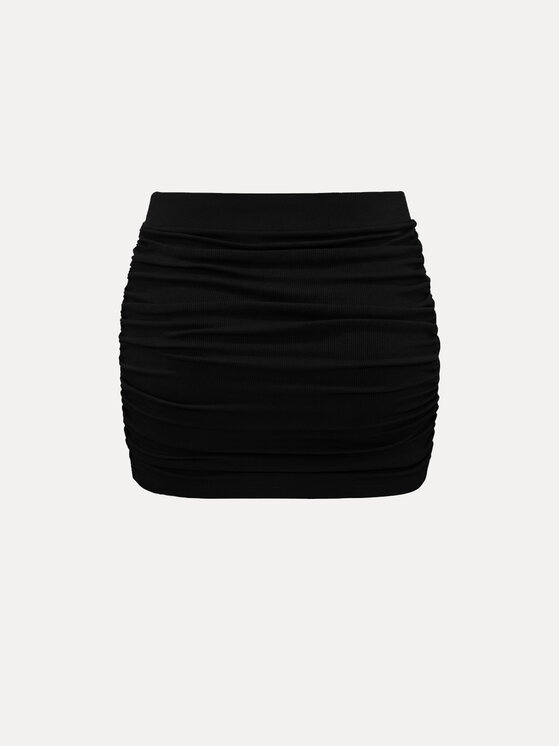 La Mania La Mania Mini sukňa WAVE Čierna Basic Fit