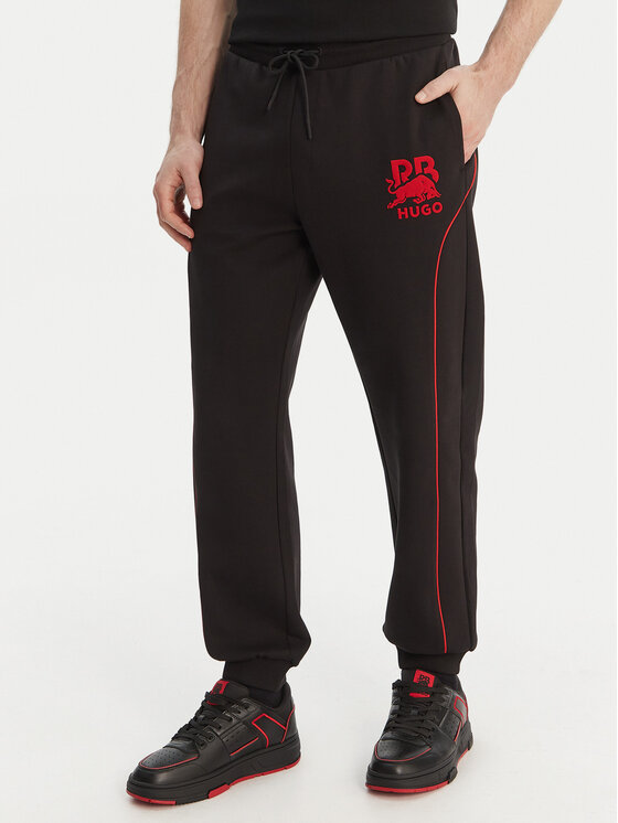 HUGO Pantaloni trening Dusson_RB 50559707 Negru Relaxed Fit