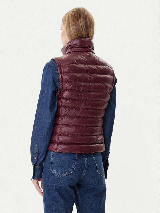 Tommy Hilfiger Tommy Hilfiger Αμάνικο Μπουφάν WW0WW47352 Μπορντό Slim Fit
