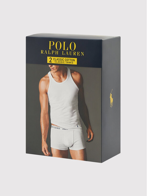 Polo Ralph Lauren Polo Ralph Lauren Комплект майок без рукавів 714835886001 Білий Regular Fit