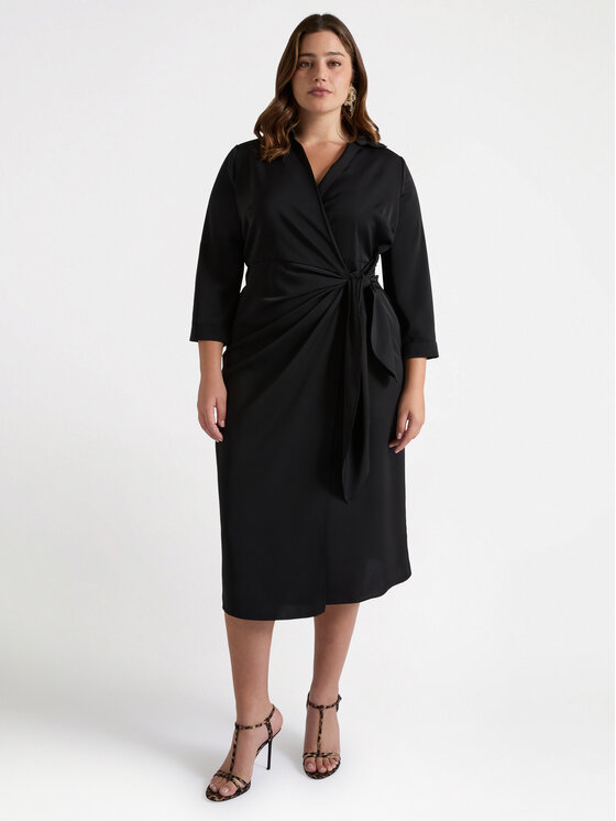 Fiorella Rubino Fiorella Rubino Sukienka wieczorowa 7041T001686N033 Czarny Slim Fit