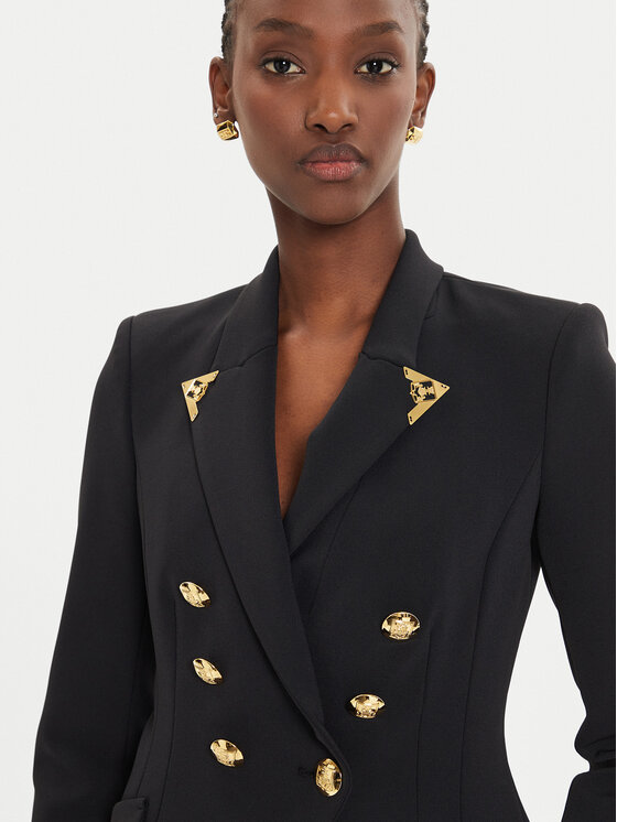 Elisabetta Franchi Sacou GI-095-46E2-V600 Negru Slim Fit | Modivo.ro