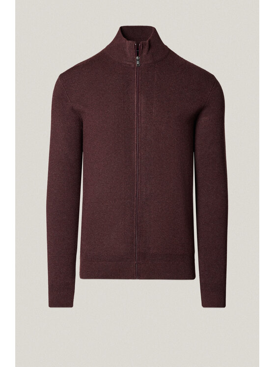 Próchnik Próchnik Sweter PM19 SW073225000126 Bordowy Regular Fit