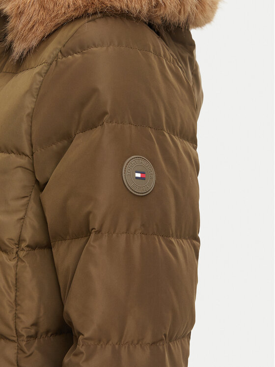Tommy Hilfiger Tommy Hilfiger Giubbotto invernale Heritage Tyra  WW0WW51563 Verde scuro Slim Fit