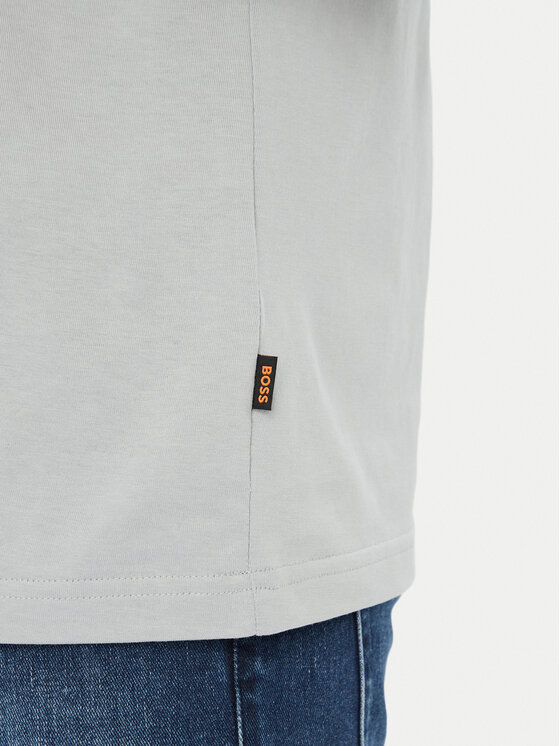 BOSS BOSS T-Shirt Logo Tape2 50574200 Szary Regular Fit