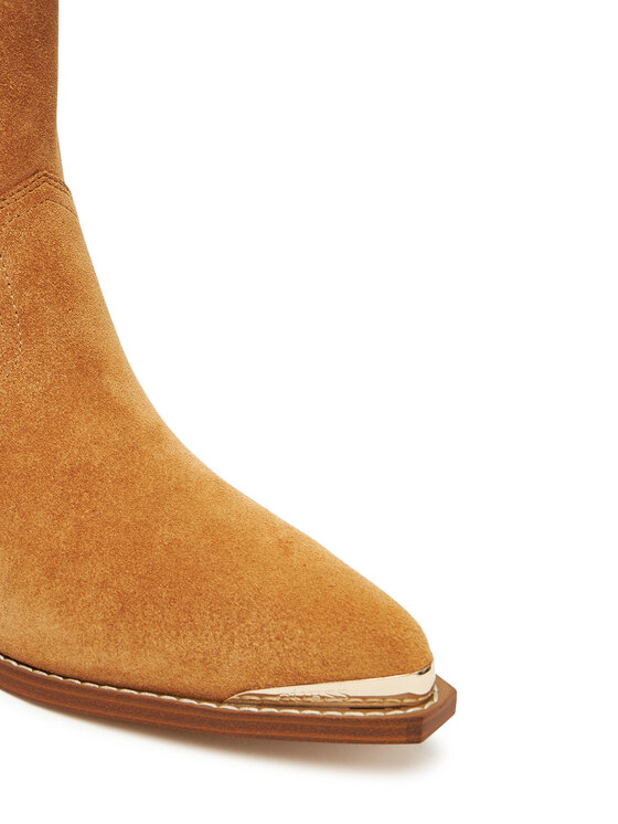 Guess Guess Kovbojská obuv FLTLN2 SUE10 Hnědá