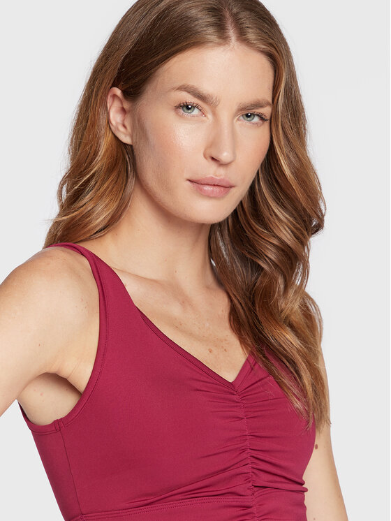 Guess Guess Reggiseno sportivo Elise V2BP00 MC03W Bordeaux