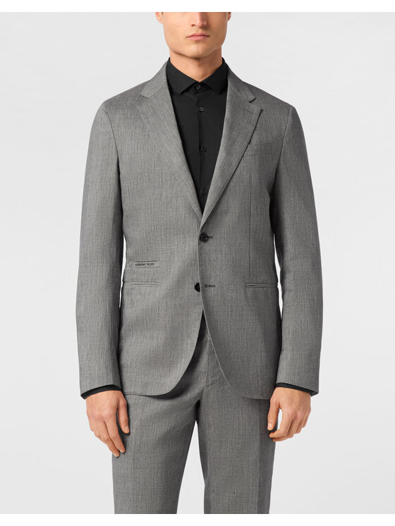 PHILIPP PLEIN PHILIPP PLEIN Marynarka 24559 Beżowy Regular Fit