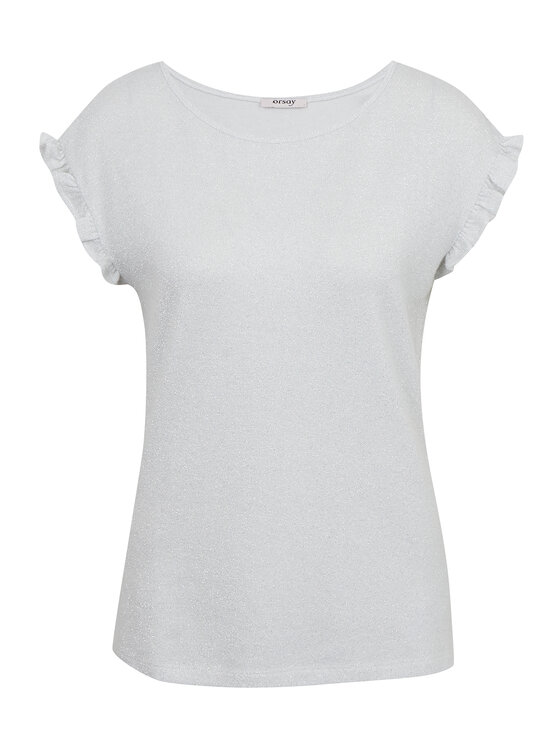 Orsay Orsay T-Shirt 154156001000__L Biały Regular Fit