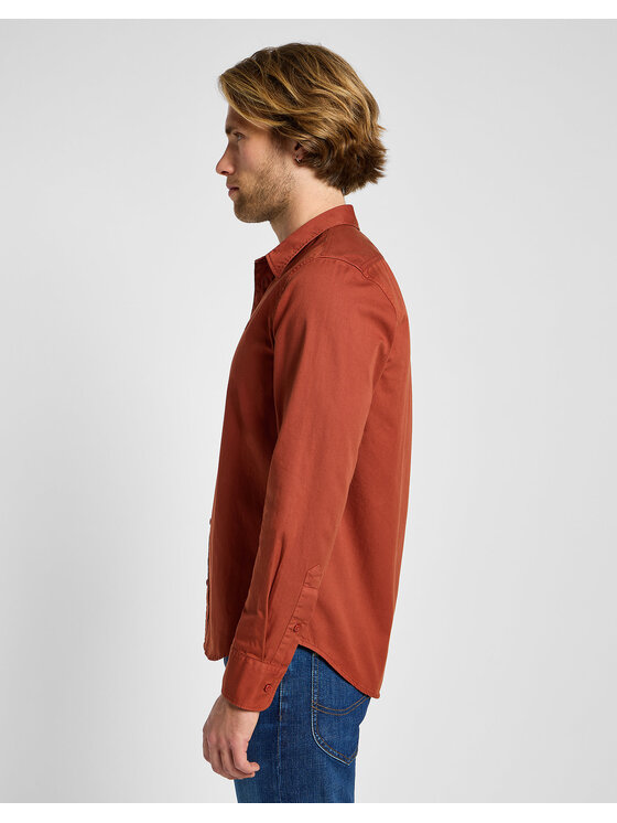 Lee Lee Camicia PATCH SHIRT Rosso Regular Fit