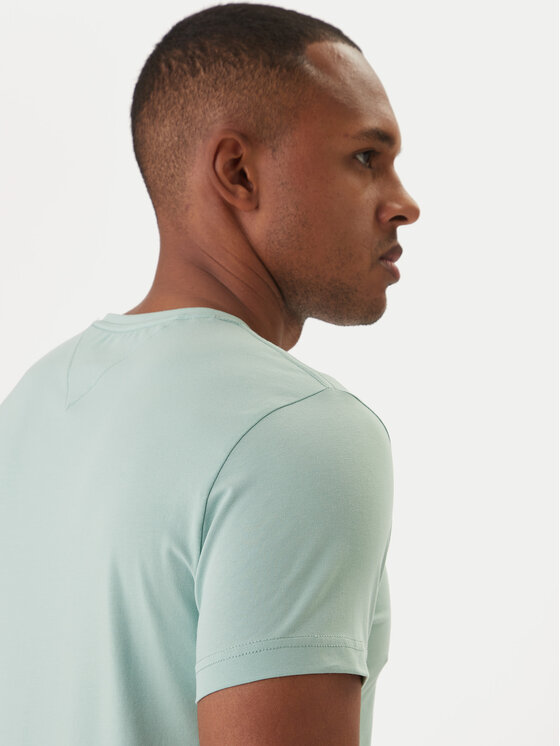 Tommy Hilfiger Tommy Hilfiger Тишърт MW0MW10800 Зелен Slim Fit