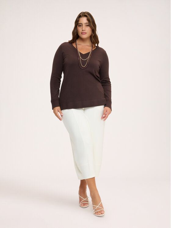 Fiorella Rubino Fiorella Rubino Sweter M273L008555N032 Brązowy Regular Fit