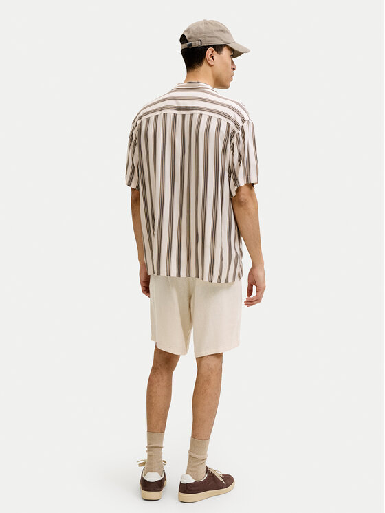 Jack & Jones Jack & Jones Pantalon scurți din material Ace Mykonos 12269376 Bej Regular Fit