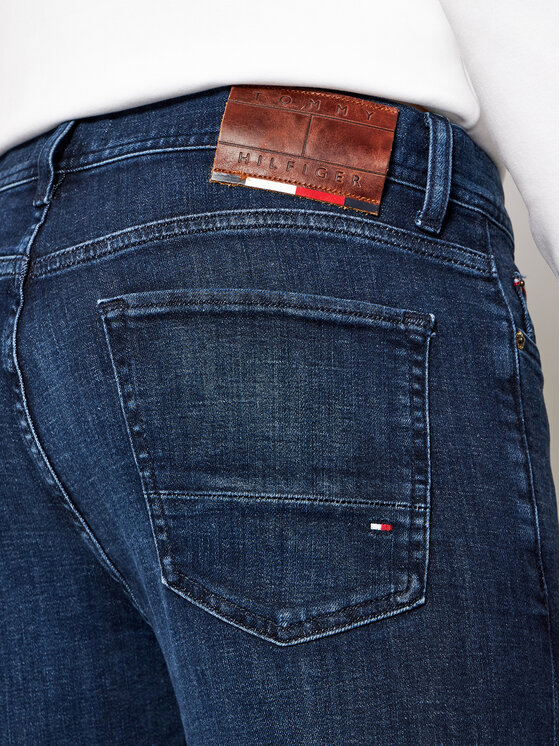 Tommy Hilfiger Tommy Hilfiger Jeansy Bleecker MW0MW15599 Tmavomodrá Slim Fit